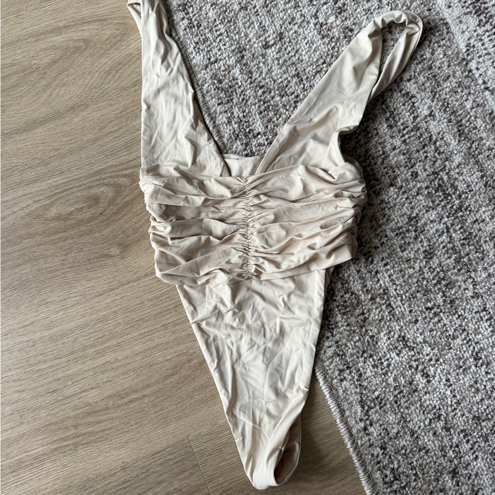 Riot Swim Cream One Piece Swimsuit